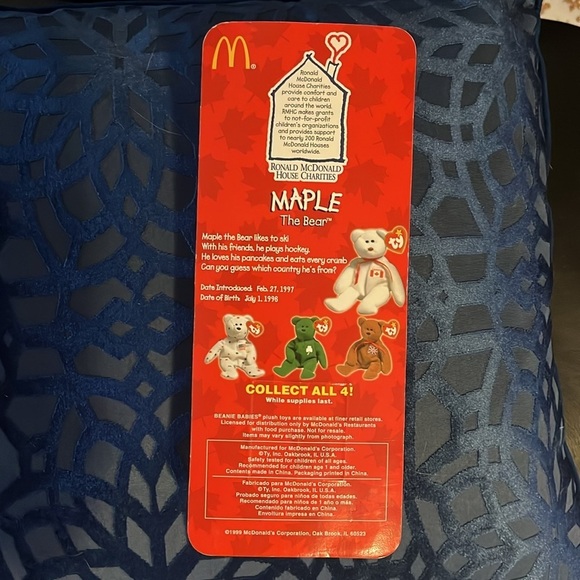 Beanie Baby Set of 4 Country Teenie Bears McDonald’s Promo 1997/1998 - Picture 7 of 10